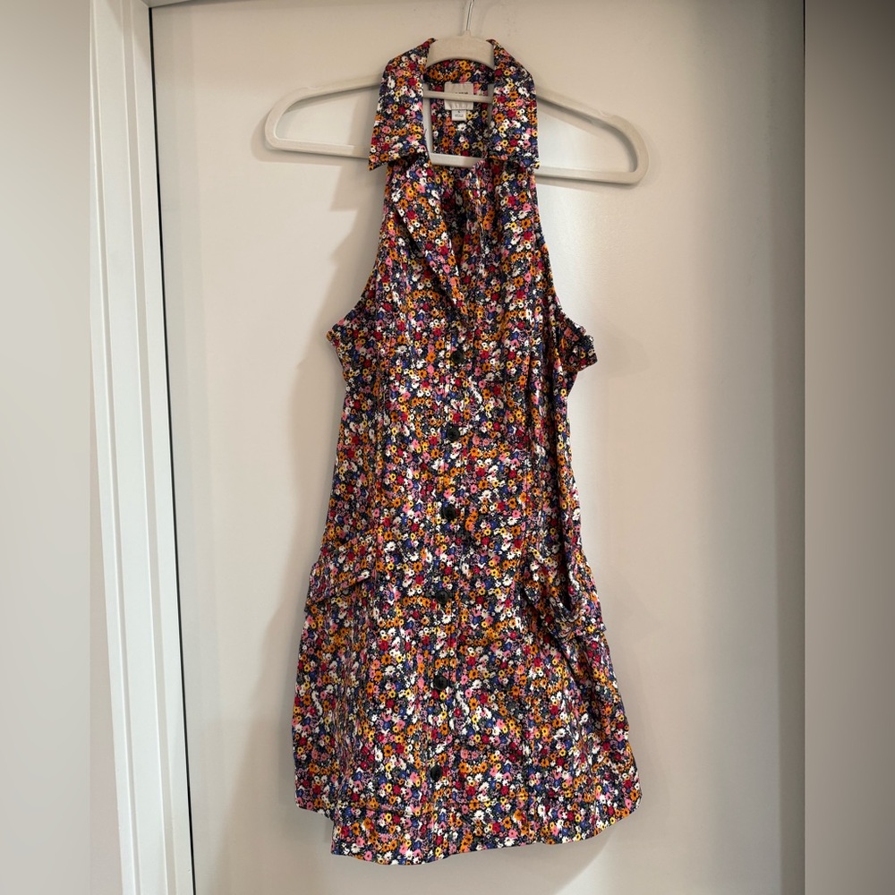 Maeve Floral Halter Mini-Dress - Picture 5 of 9